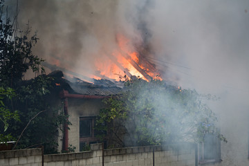 fire of the old house