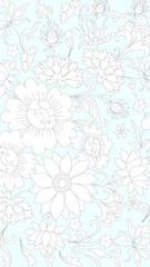 Background for mobile phone with beautiful flowers