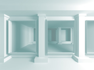 Fototapeta premium Abstract Modern White Architecture Background