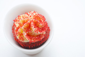 Cupcakes on a white plate
