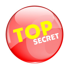 Top Secret Button - clip-art vector illustration