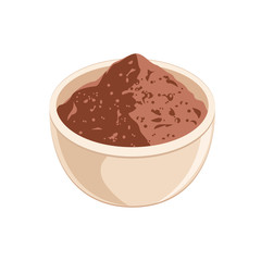 Pile Cocoa Powde in Bowl