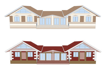 facades of houses