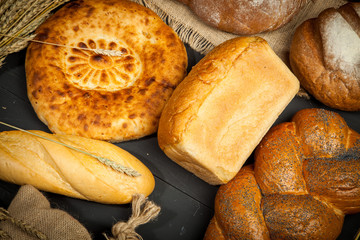 assorted bread and pastry