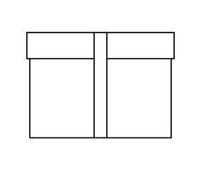 Wrapped Gift Box  - vector clip-art illustration