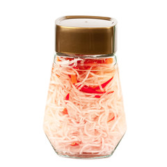 Fermented radish in bottle