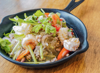 glass noodle salad thai famous traditional food 