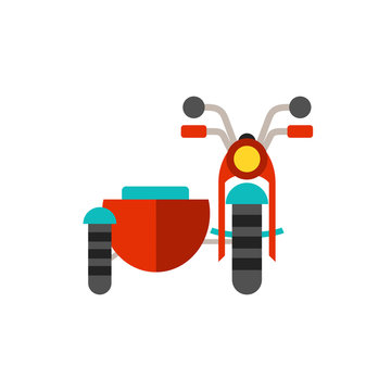 Motorcycle With Sidecar Icon