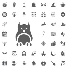 halloween icon set.