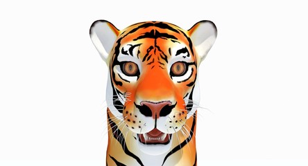 Cartoon Tiger (3D)