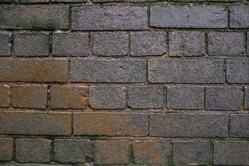 Grey and brown grunge brick wall background texture