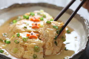 豆腐と卵のふわっと焼き餡かけ