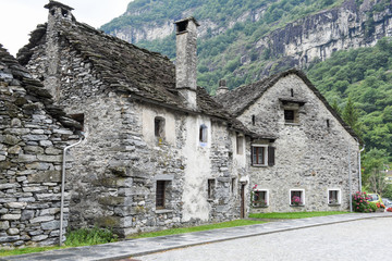 The village of Bignasco on Magga valley