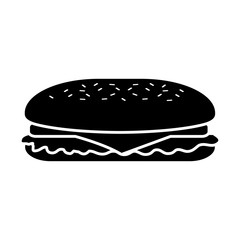 fast food sandwich menu restaurant lunch vector illustration