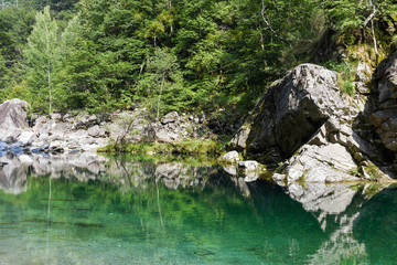 Beautiful Landscape in the Maggia valley