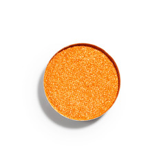 Orange eye shadow isolated on white background