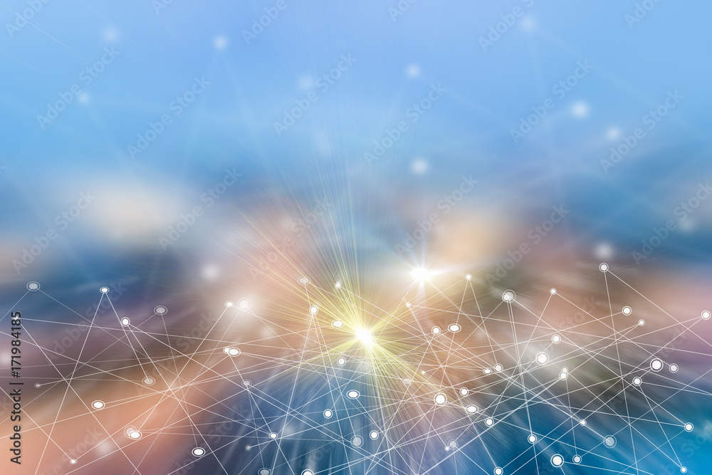 Wall mural abstackt technology background concept internet and element technology