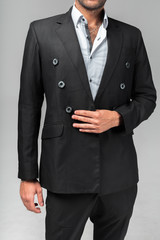 handsome man in a studio