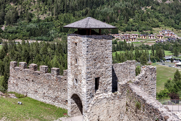 tower and bastions of a stone fortress