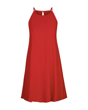 Red Elegant Cocktail Summer Sleeveless Dress