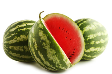Watermelons isolated on white background