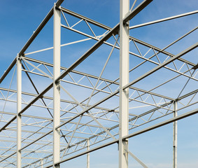 Steel construction frame