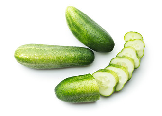 Fresh sliced cucumber.