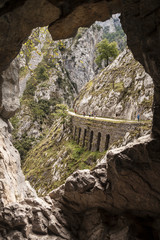 path of the river Cares, Picos de Europa. Asturias