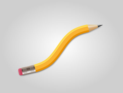 Bent Yellow Pencil