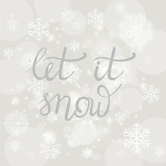 Winter Typographic Lettering