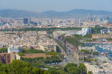 Fototapeta na wymiar Barcelona city