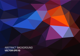 Abstract background in the polygonal style. Format A4.