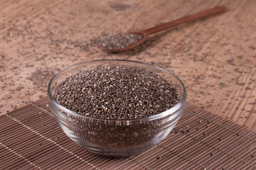 Chia seeds in a bowl
