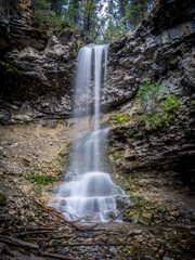 Beautiful Troll Falls in Kananaskis Country, Alberta Canada.