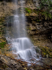 Beautiful Troll Falls in Kananaskis Country, Alberta Canada.