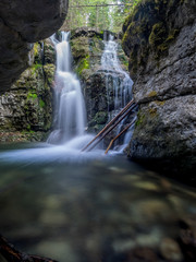 Obraz premium Beautiful Troll Falls in Kananaskis Country, Alberta Canada.