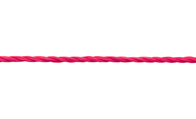 close up of a rope on white background