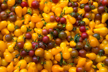 Mixed Cherry Tomatoes Background