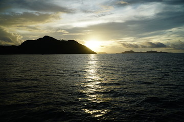 Fototapeta premium Seychelles Sunset