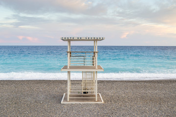 Lifeguard Tower in Nice, France