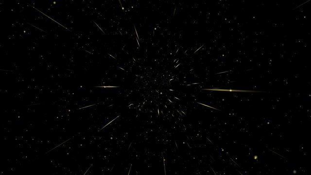 Goldiger Partikel Hintergrund mit Strahleneffekt - Animierter Partikel Hintergrund Animation