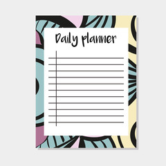 Daily planner in Indian style