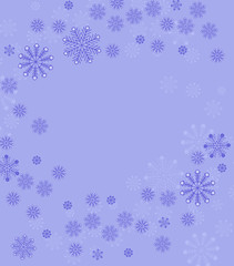 Christmas background with snow