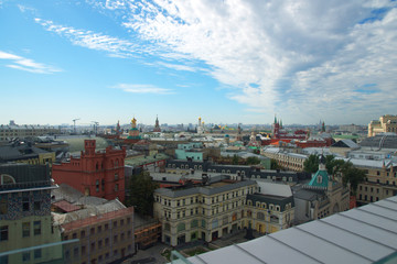 View of Moscow from the observation platform of the store 