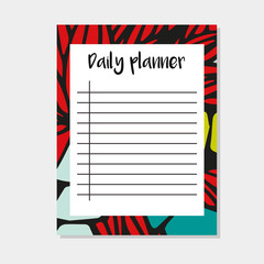 Daily planner in Indian style