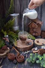 coffee time in the wood