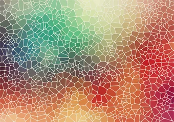 Poster Im Rahmen Colorful abstract 2D geometric background © igor_shmel