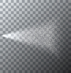 Vector modern spray effect on transparent background