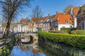 Fototapeta na wymiar Bridge over a canal in Amersfoort