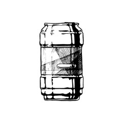 Vector illustration of beverage can